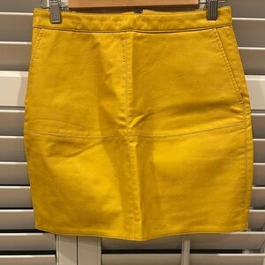 Vibrant Yellow Mini Skirt